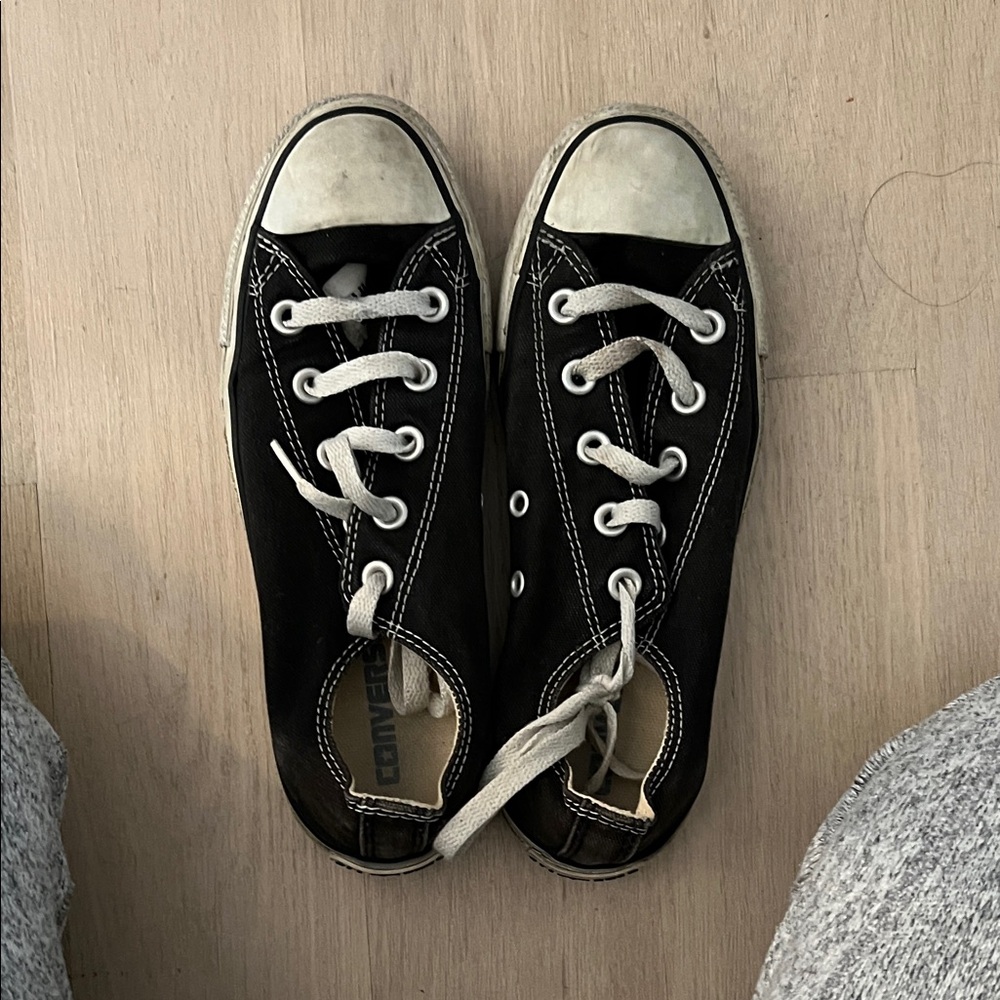 Converse Black and White Low-Top Sneakers